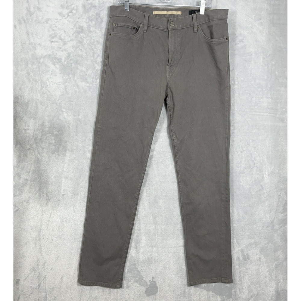 Banana Republic Jeans Mens 34x32 Gray Traveler Slim Tapered Stretch Denim Casual